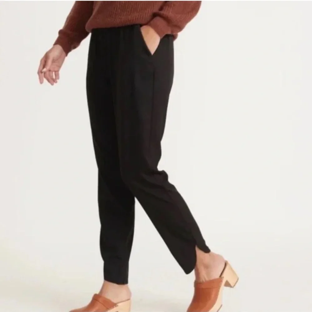 Marine Layer Allison Tencel Black Pant - Picture 3 of 11